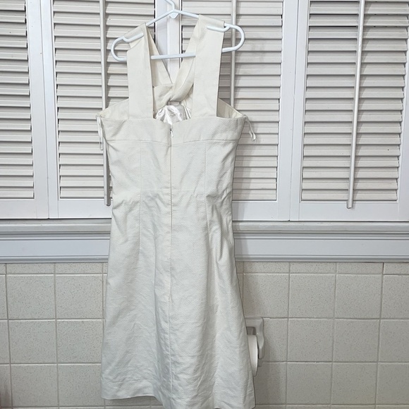 CK Bradley NY white criss cross dress wedding bride party birthday rush sorority - Picture 4 of 5